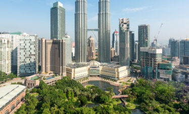 Kuala lumpur city skyline and skyscraper in Kuala lumpur